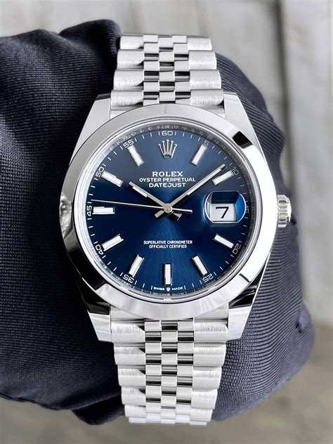 rolex datejust blue gold|2022 Rolex Datejust 41mm.